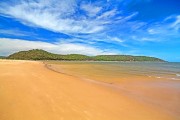 Sheltered swimming beach